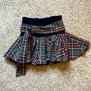 TARTAN Full mini skirt!